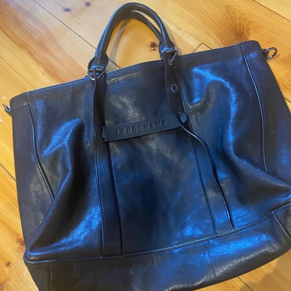 Great condition black leather Longchamp tote - Picture 6 of 6